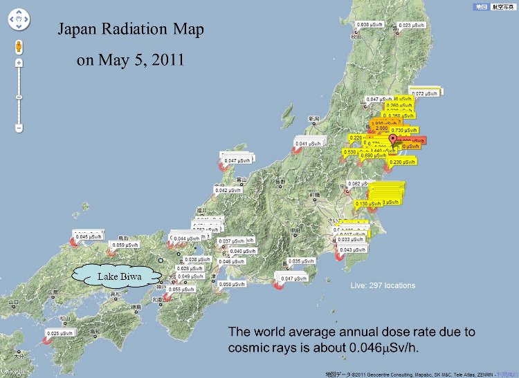 radiation map